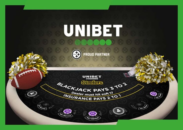Unibet Launches Pittsburgh Steelers Branded Live Dealer Blackjack For Pennsylvania Players