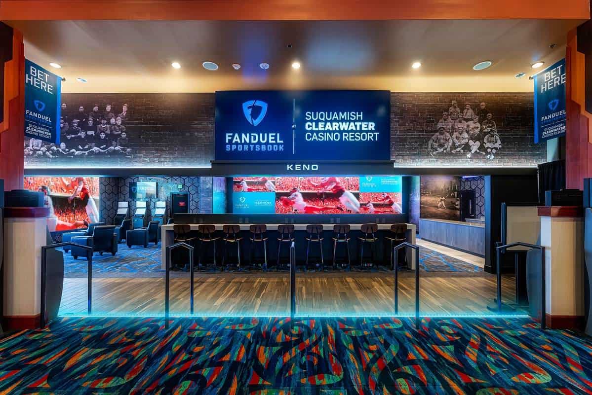 FanDuel Retail Sportsbook At Washington’s Suquamish Clearwater Casino